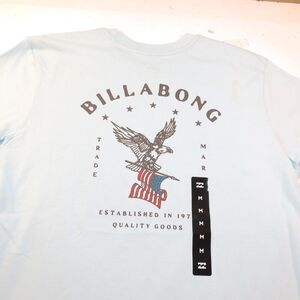 NEW BILLABONG USA AMERICAN EAGLE SURF SURFING TEE T SHIRT Mens M Blue
